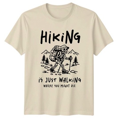 Wandern ist nur Wandern wo T-Shirt Berg Trekking Wandern Geschenk für Ihn