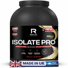Reflex Nutrition Isolate Pro Whey Protein 1.8kg Vanilla | 60 Servings 28.33 per kilo