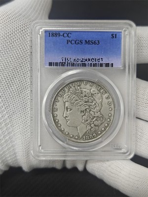 1889-CC Carson City Morgan Silver Dollar $1 Gold Shield Certified