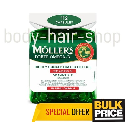 Mollers Omega-3 Forte Norwegian Formula Hochkonzentrierte Vitamine 112 Kapseln