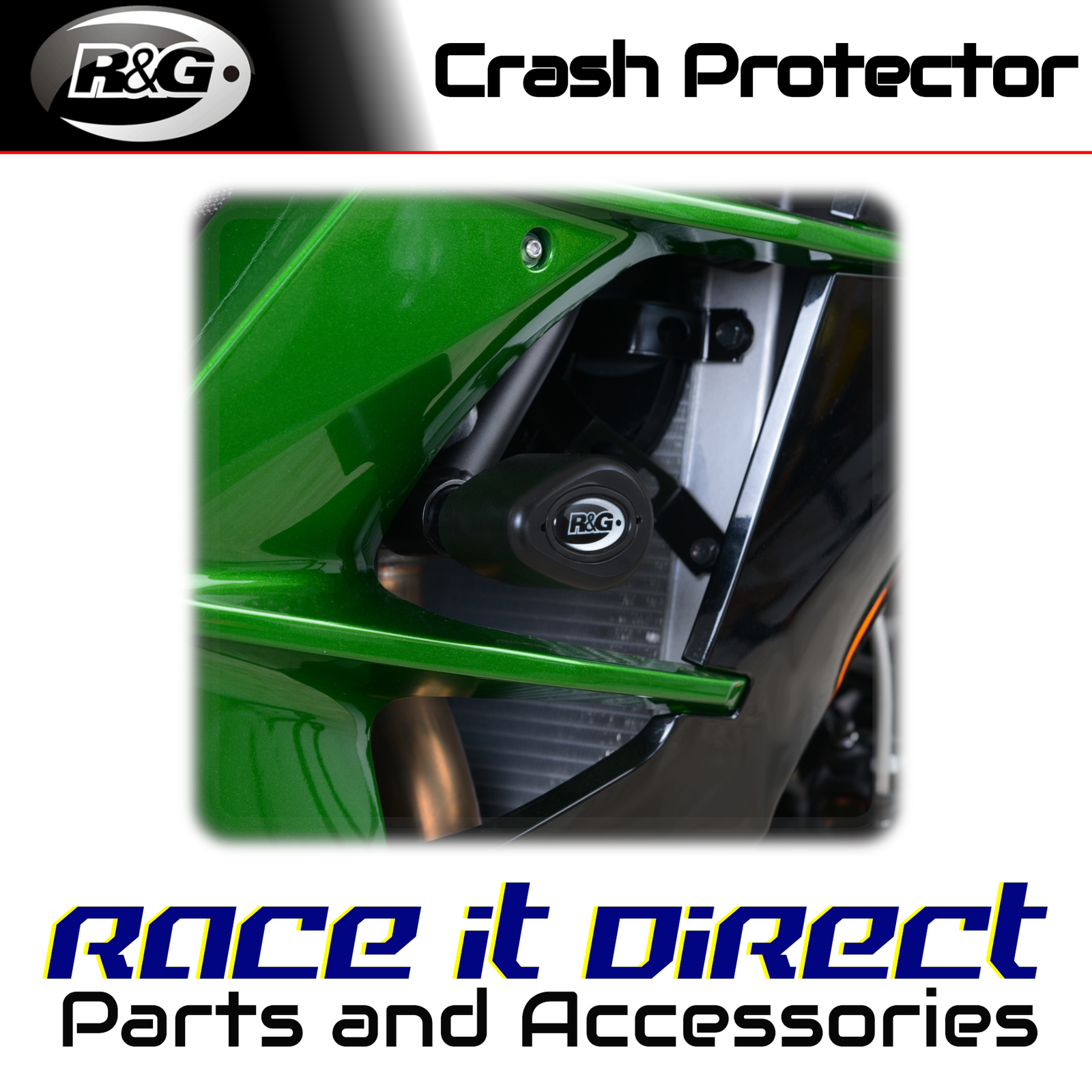 Crash Protectors for Kawasaki Ninja H2 SX 2018-2022 Aero White R&G
