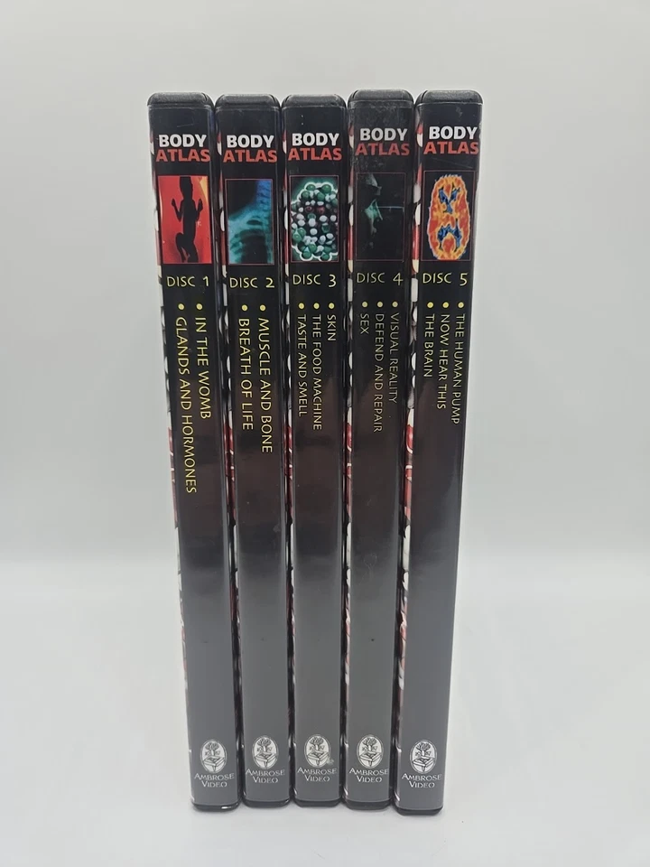 Body Atlas DVD Set 1-5  Complete NEW/SEALED-by Ambrose Video EDUCATIONAL - Image 2 of 4