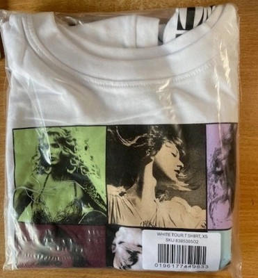 Taylor Swift 'Eras Tour' Official Merch T-Shirt-White-youth Small Brand New