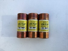 Lot of 3 Bussmann Low-Peak LPJ-60SP 600Vac 60A Dual Element Time-Delay Fuse