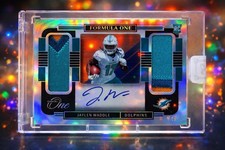 2021 Panini One - Formula One Autographs Jaylen Waddle #377 /49 (AU, RC)