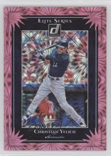 2019 Panini Donruss Elite Series Pink Firework Christian Yelich #ES3 uu6
