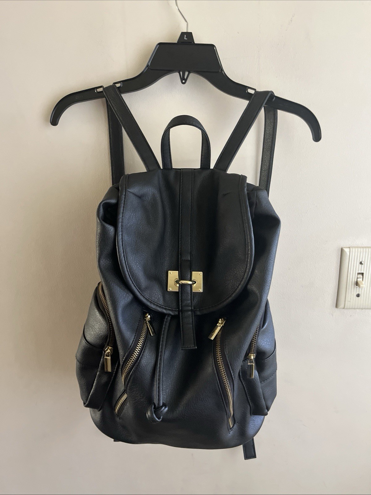 Mossimo Supply Co Medium Black Backpack Bag Purse… - image 5