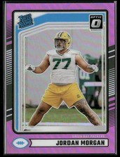 Jordan Morgan 2024 Donruss #370 Optic Rated Rookies Preview Pink Packers