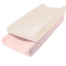 Changing Pad Cover,Soft Minky Dots Changing Table Sheets for Baby Pink Cream