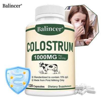 Colostrum Supplement 1000MG-Healthy Gut Support Immune Health 30/60/120 Capsules