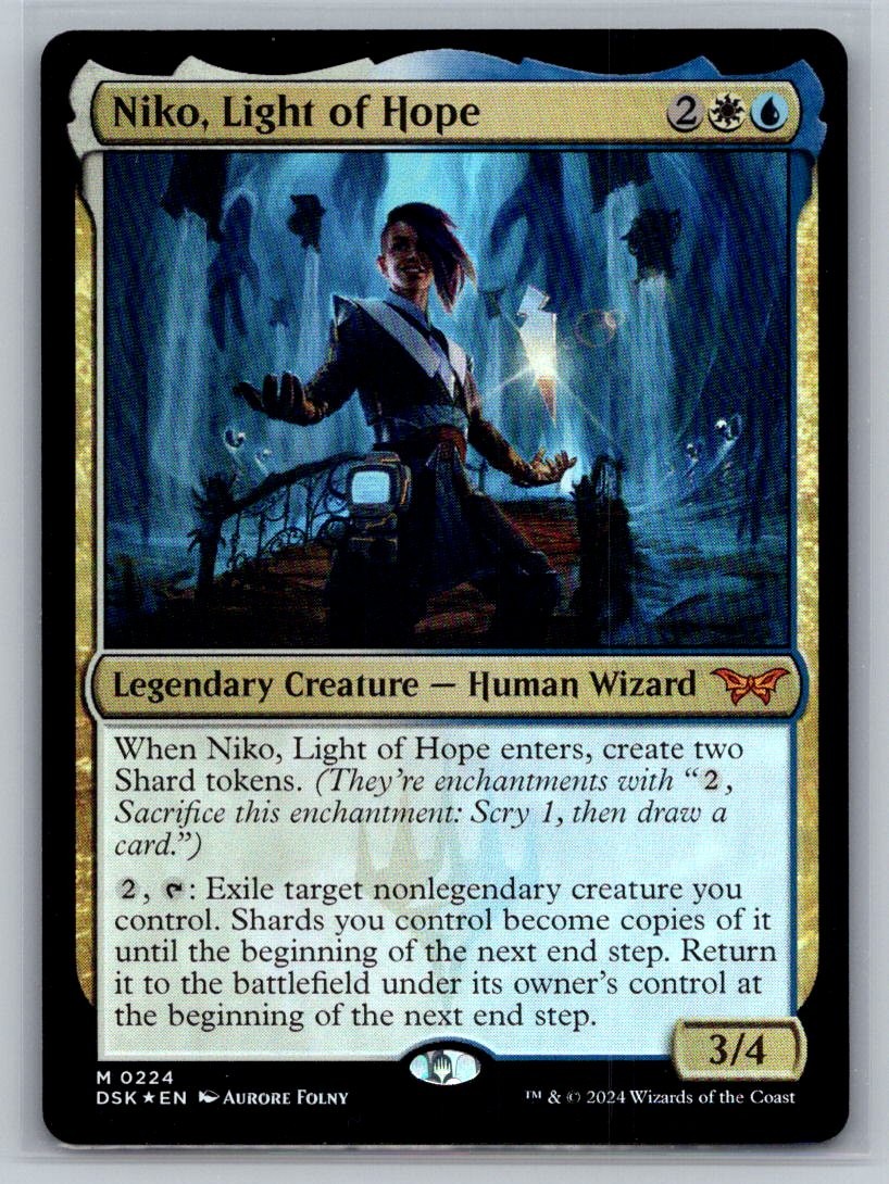 Niko, Light of Hope - #224 - Duskmourn: House of Horror FOIL Mythic - Casi nuevo