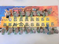 Mega Bloks Dragons Fire And Ice Orcs Mini Figs 18 figs Complete Ice Vorgan Army.