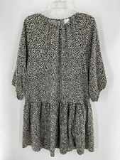 H&M Women’s Size Extra Small Three-Quarter Sleeve Floral Dress Relaxed Fit 139