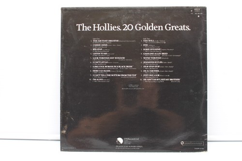 THE HOLLIES 20 GOLDEN HITS VINYL RECORD UK Pressing, 1978 - Afbeelding 2 van 5
