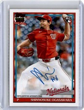 2026 Topps #91A-SHIN Shinnosuke Ogasawara 1991 Auto On Card RC Nationals Rookie. rookie card picture