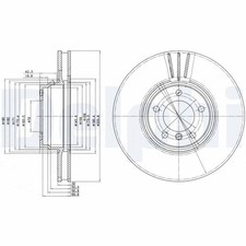 Bremsscheiben Vorne �334Mm Bel�ftet f�r BMW E38 Z8 Roadster E52 99-03