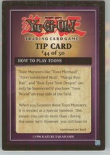 Yu-Gi-Oh! Tip Card #44/50 Exodia Decks 1996