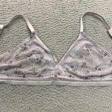 Auden Bra L Bralette Unlined Lace Bralette