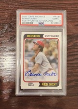 2020 Topps Archives, Bernie Carbo, Gem MT 10 , PSA 
