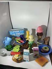 Lot Of Play Food Melissa  Doug, Wooden Food And More 40 Pieces  F 