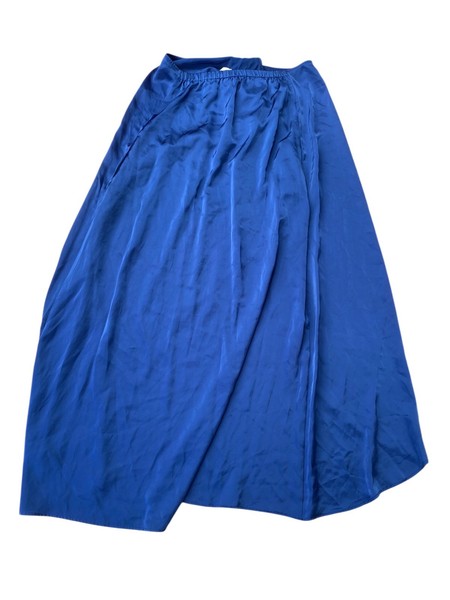 Viktoria & Woods Wrap Skirt Womens AU 12 US 8 Blue Sheath Lightweight Asymmetric