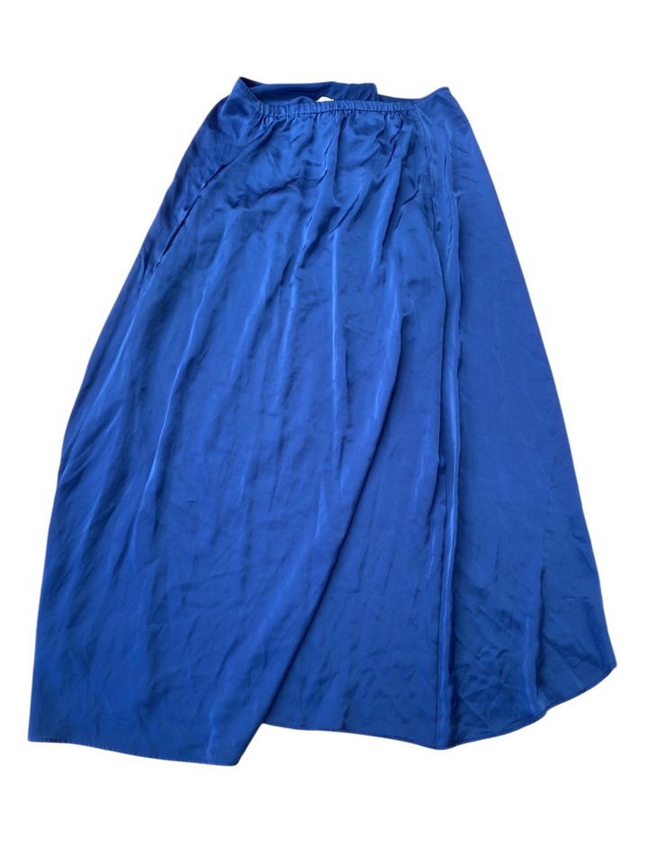 Viktoria & Woods Wrap Skirt Womens AU 12 US 8 Blue Sheath Lightweight Asymmetric