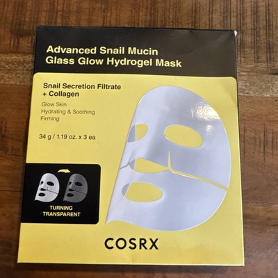 2 X COSRX Advanced Snail Mucin Glass Glow Hydrogel Mask