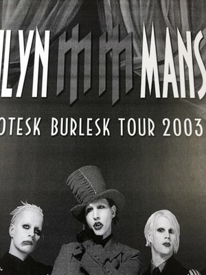 VTG CONCERT FLYER Marilyn Manson Grotesk Burlesk Tour 2003 VTG CONCERT FLYER Marilyn Manson Grotesk Burlesk Tour 2003