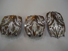 Car Manual Transmission Racing Pedal Pads Alloy Metal Tribal Totem X 3 Pieces