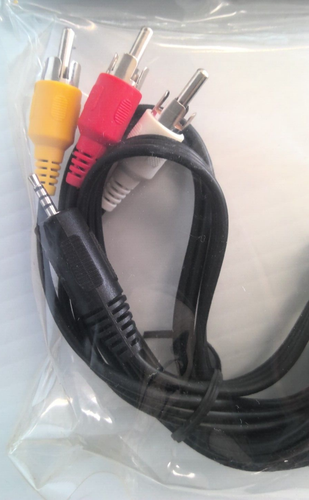 GoPro Composite Cable Cords Genuine WITH 1/8" AUX TO RCA Y/R/W NEW - Picture 3 of 5