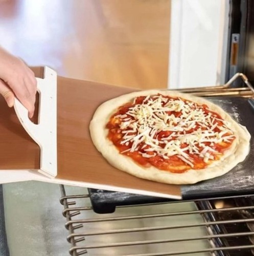 Pizzaschaufel Pizzawender Bambus Pizzaschieber Pizzaheber Pizzabrett - Bild 5 von 7