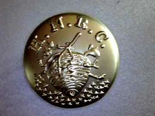 Civil War Buttons,  H.N.R.C.  (LOT OF 10) -HORNETS NEST RIFLE CORP (SOLID BRASS)