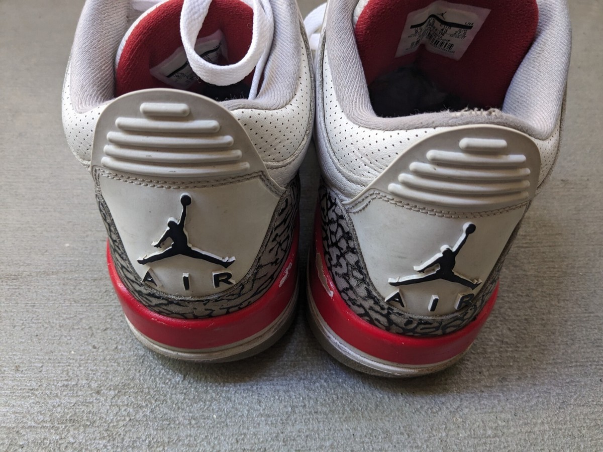 Nike Air Jordan 3 Retro Katrina Hall of Fame 2018 Men 9.5 White