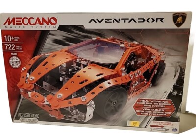 Meccano Maker System Lamborghini Aventador vehicle building set Moving Parts