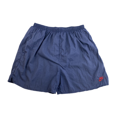 Vintage Nike Shorts Gr. XL Badeshorts Kurze Hose Nylon Shiny Old School SH1