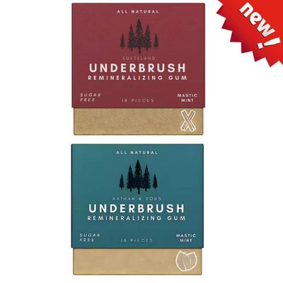 Underbrush Remineralizing Chewing GumWith Nano·Hydroxyapatite Teeth Protection-