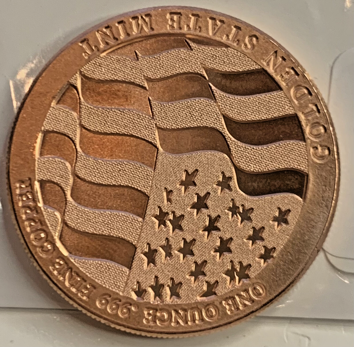 GSM Silver Eagle Design in Copper – 1 oz of Strength, Freedom
