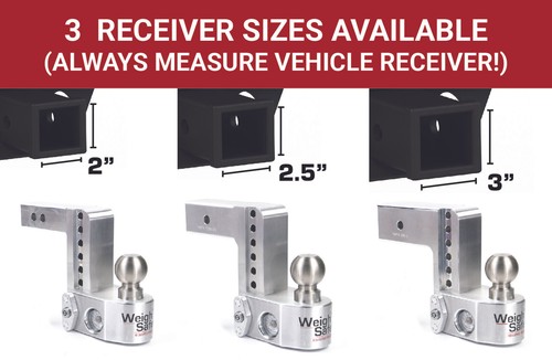 Weigh Safe 2" Aluminum Class IV 4" Drop Hitch Receiver 12.5K WS4-2 - 第 7/10 張圖片