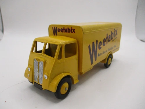 VINTAGE DINKY SUPERTOYS MECCANO#514G-4 GUY OTTER VAN WEETABIX RESTORED. CODE 3