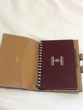 Hermes Notebook Cover Agenda GM Beige A6 Size