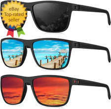 Polarized Sunglasses for Men Lightweight Sun Glasses with UV Protection for Dri