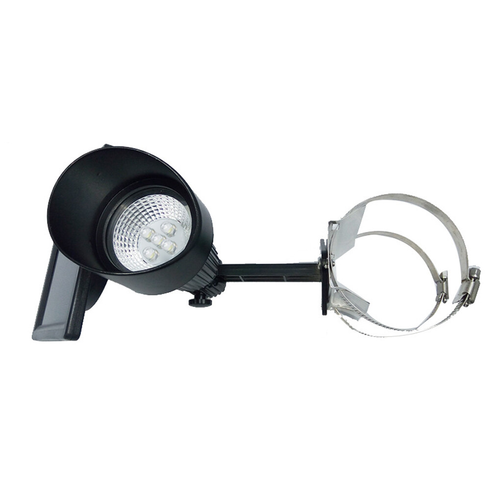 5LED Solar Powered Flag Pole Spot Supper Light Spotlight Flagpole Dusk To Dawn