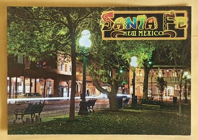 Postcard NM. Santa Fe. New Mexico.