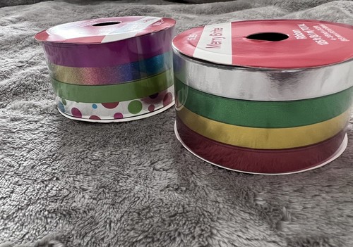 Curling Gift Present Wrapping Ribbon Multicolor Variety 6 Pcs - Picture 11 of 13