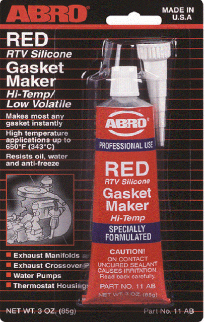 Герметик автомобильный abro red