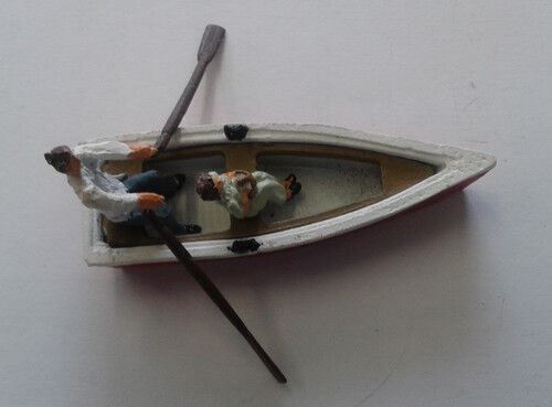 Oo / Ho Gauge Painted Row Boat With Passengers - P&d Marsh Pdz23 - Photo 3/5