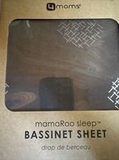 New 4Moms mamaRoo Sleep Bassinet Sheet Grey Crosshatch