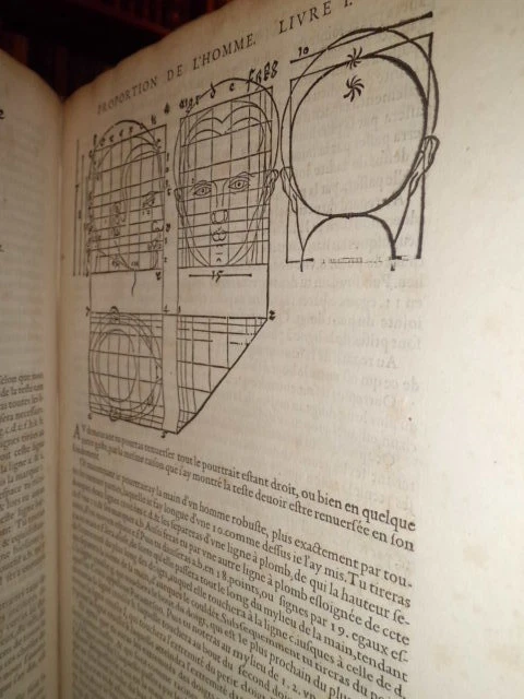 Les Quatre Livres d' Albert DÜRER-Traduicts Loys Meigret.Edizione originale 1557 - Immagine 3 di 4