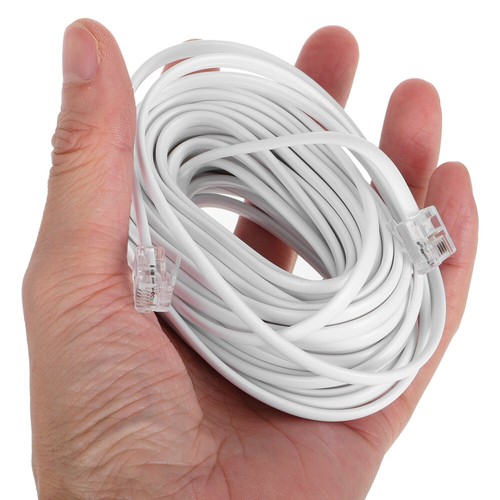 Telephone Line Cord Extension Land Cords Cable Wire for Landline - Zdjęcie 11 z 12