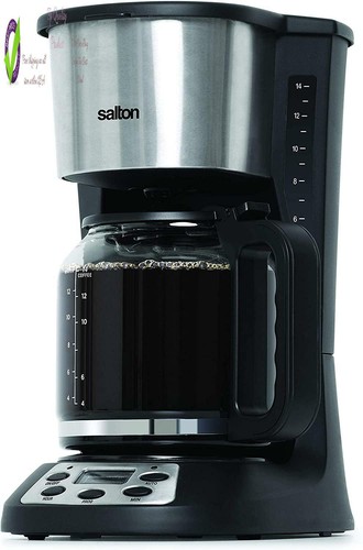 Salton 14 Cup Coffee Maker, Black 
